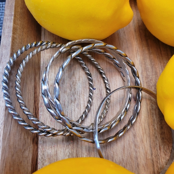 Sterling silver Mexican Silver Bracelet Lot - Picture 2 of 12